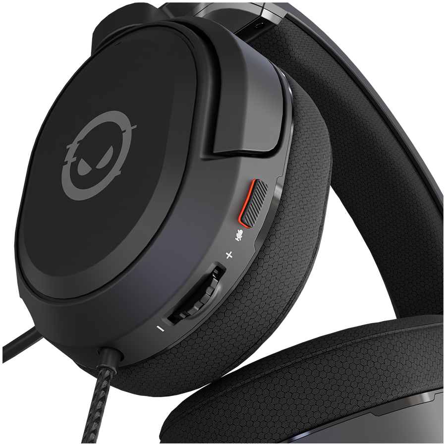 LORGAR Kaya 360, USB Gaming headset with microphone, CM108B, Plug&Play, USB-A connection cable 2m, fabric ear pads, size: 192*184.7*88mm, 0.314kg, black [5]