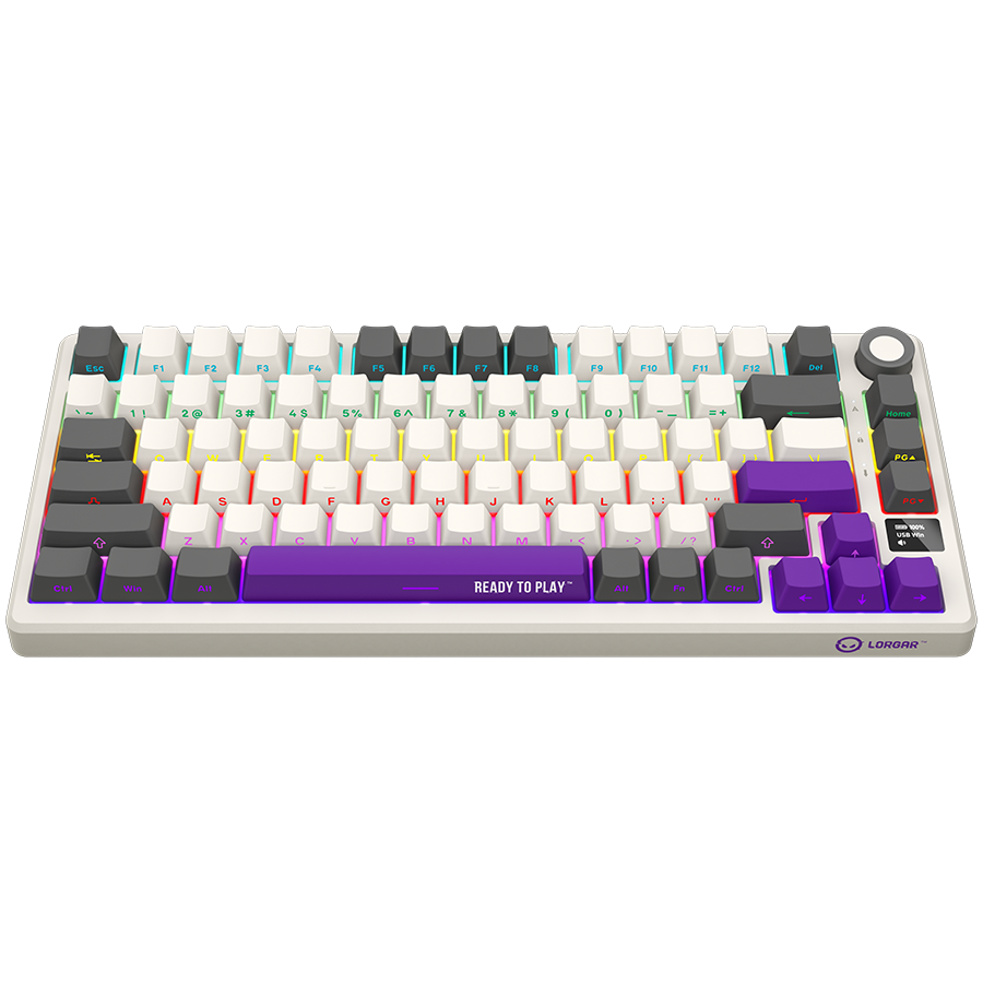 LORGAR KBP7075W, Wireless 75% Mechanical Gaming Keyboard Pro, Beige, EN layout [3]