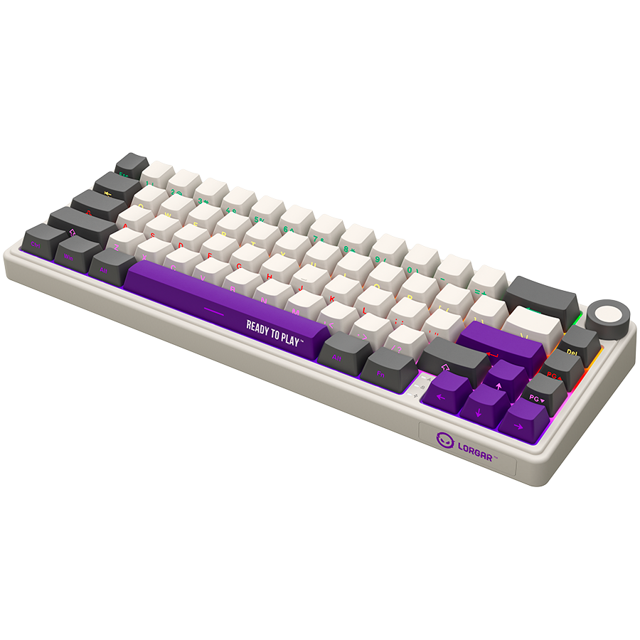 LORGAR KBP70MW, Wireless 65% Mechanical Gaming Keyboard Pro, Beige, EN layout [2]