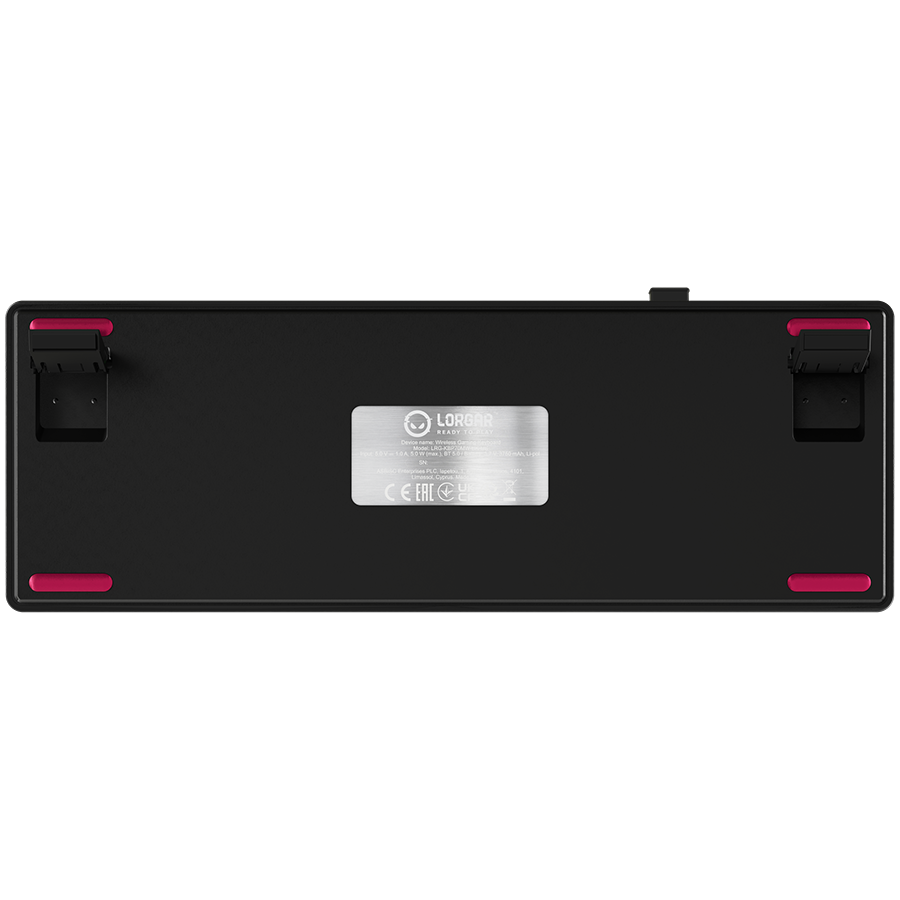 LORGAR KBP70MW, Wireless 65% Mechanical Gaming Keyboard Pro, Black/red, EN layout [9]