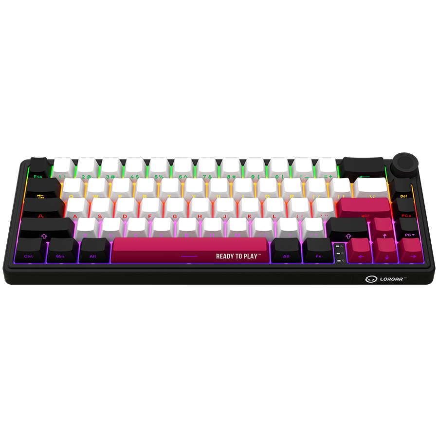 LORGAR KBP70MW, Wireless 65% Mechanical Gaming Keyboard Pro, Black/red, EN layout [3]