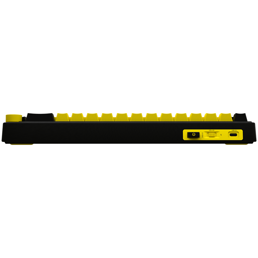 LORGAR KBP70MW, Wireless 65% Mechanical Gaming Keyboard Pro, Black/yellow, EN layout [6]
