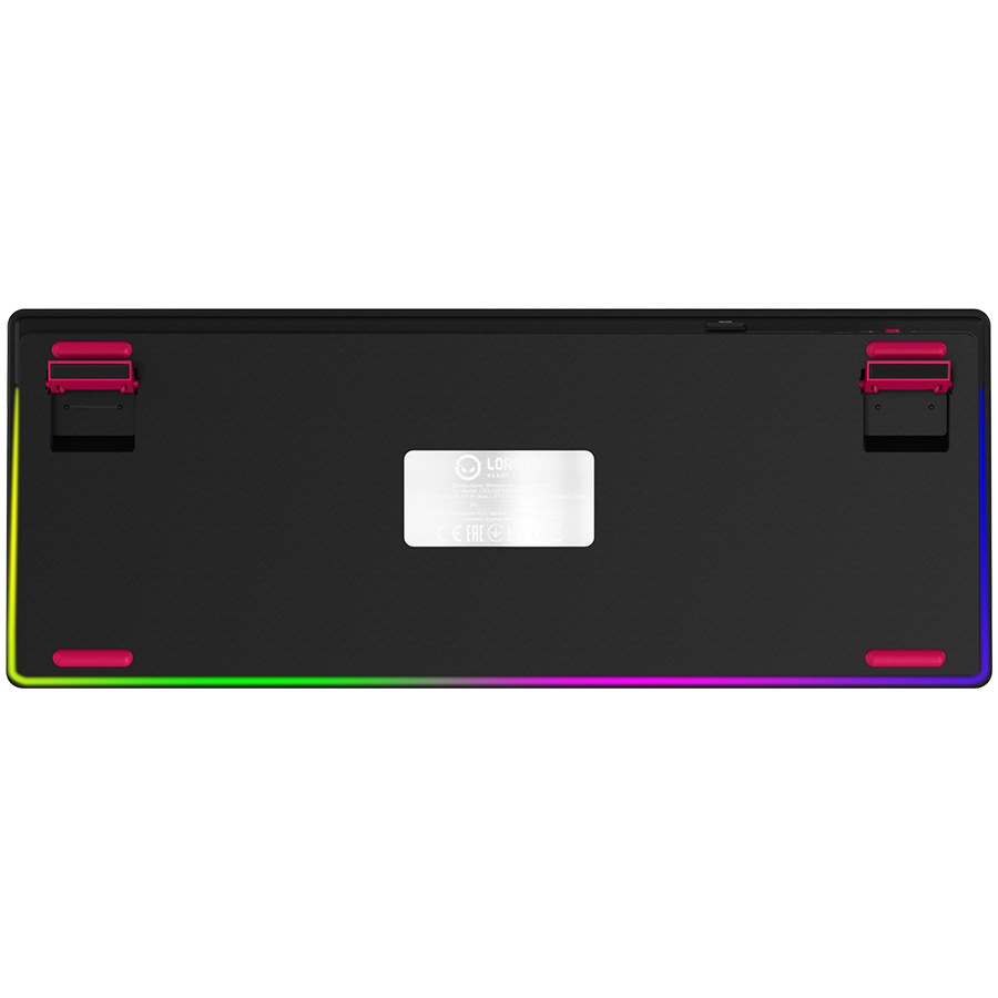 LORGAR KBP70TKLW, Wireless TKL Mechanical Gaming Keyboard Pro, Black/red, EN layout [8]