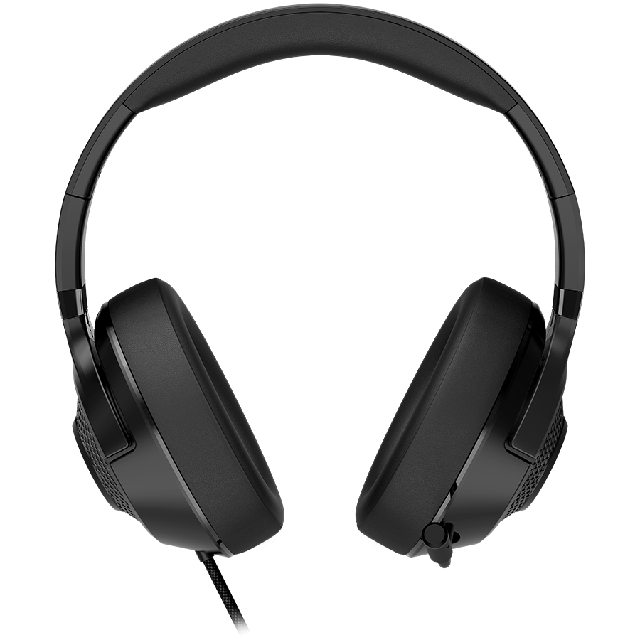 LORGAR Noah 101, Gaming headset with microphone, 3.5mm jack connection, cable length 2m, foldable design, PU leather ear pads, size: 185*195*80mm, 0.245kg, black [4]