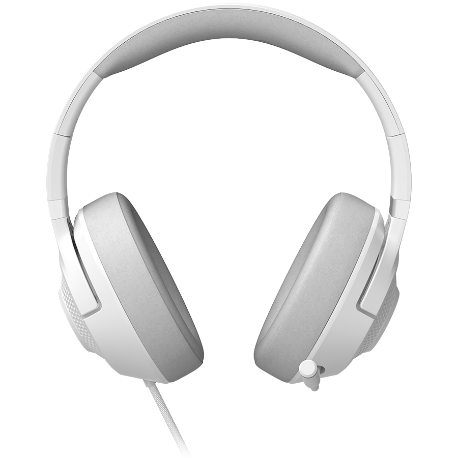 LORGAR Noah 101, Gaming headset with microphone, 3.5mm jack connection, cable length 2m, foldable design, PU leather ear pads, size: 185*195*80mm, 0.245kg, white [4]