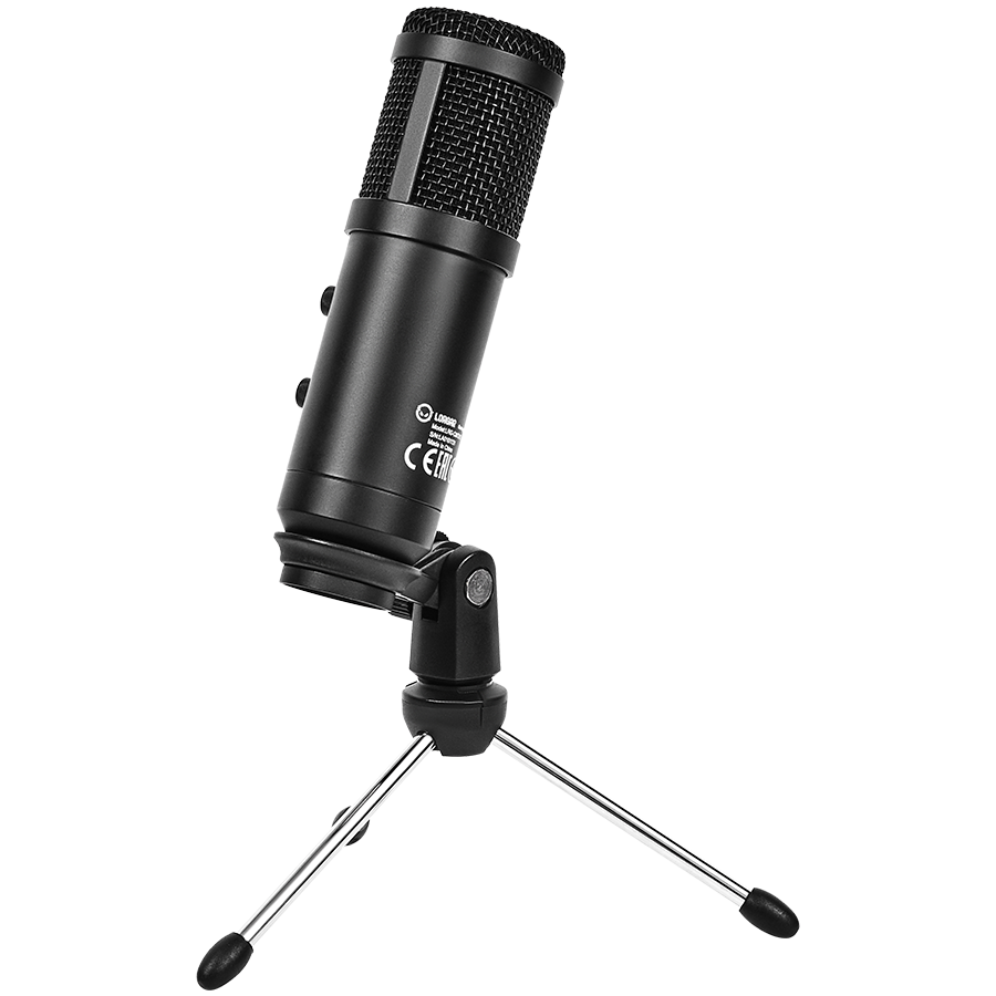 LORGAR Soner 313, Gaming Microphones, Black, USB condenser microphone with Volume Knob & Echo Kob, including 1x Microphone, 1 x 2.5M USB Cable, 1 x Tripod Stand, 1 x User Manual, body size: Φ47.4*158. [5]
