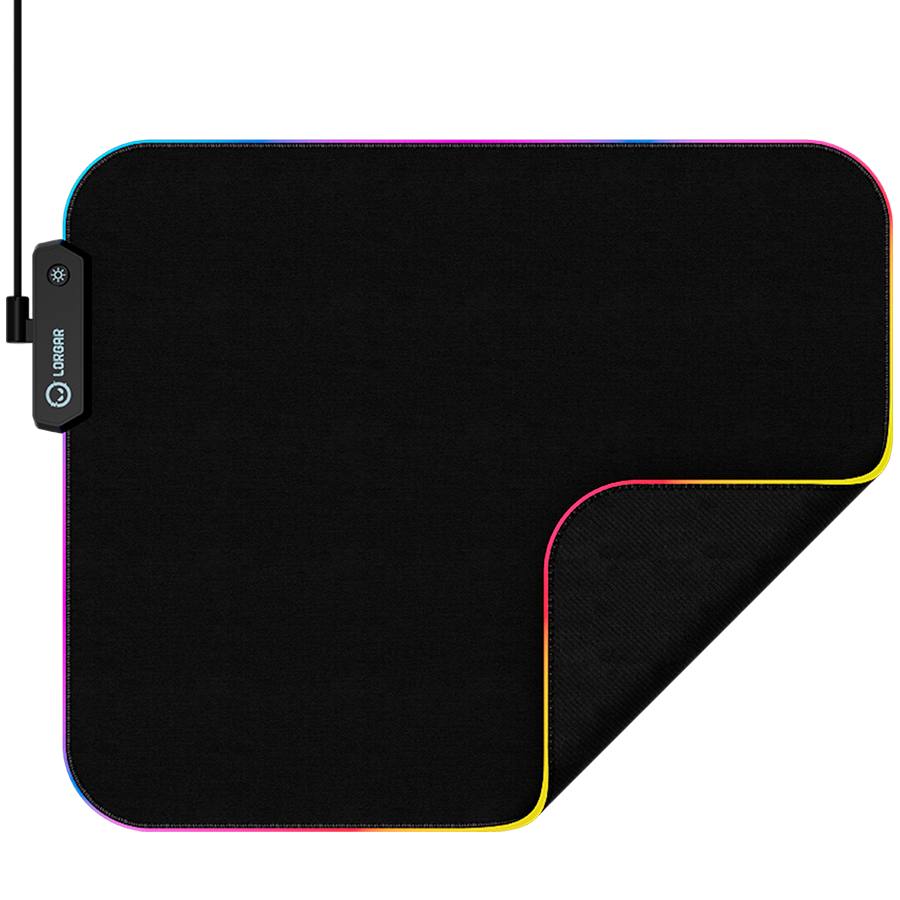 Lorgar Steller 913, Gaming mouse pad, High-speed surface, anti-slip rubber base, RGB backlight, USB connection, Lorgar WP Gameware support, size: 360mm x 300mm x 3mm, weight 0.250kg [3]