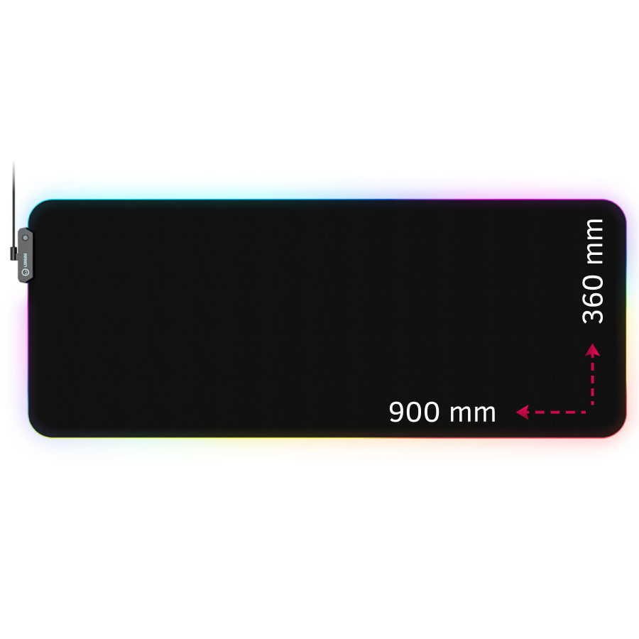 Lorgar Steller 919, Gaming mouse pad, High-speed surface, anti-slip rubber base, RGB backlight, USB connection, Lorgar WP Gameware support, size: 900mm x 360mm x 3mm, weight 0.635kg [1]