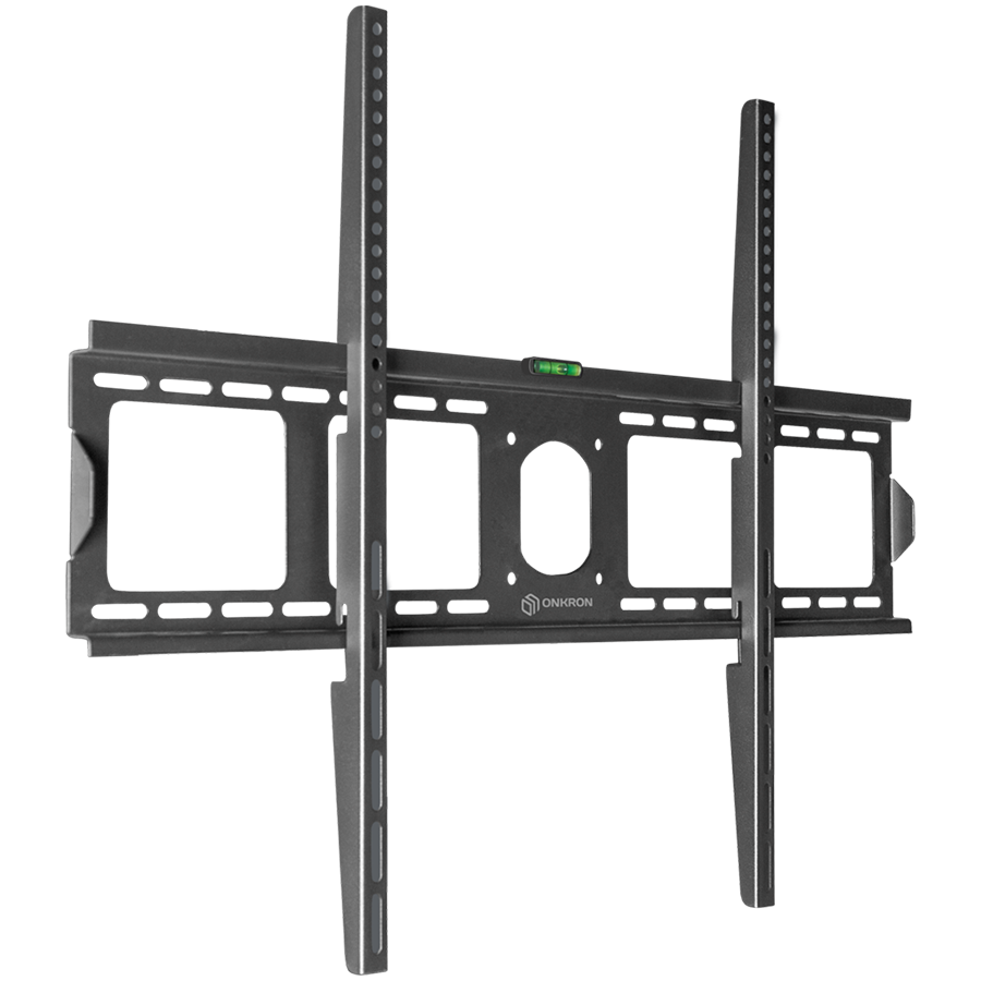 ONKRON Fixed TV Wall Mount for 55 to 100-inch Flat Panel TVs Digital Panels 75 kg, Black [1]