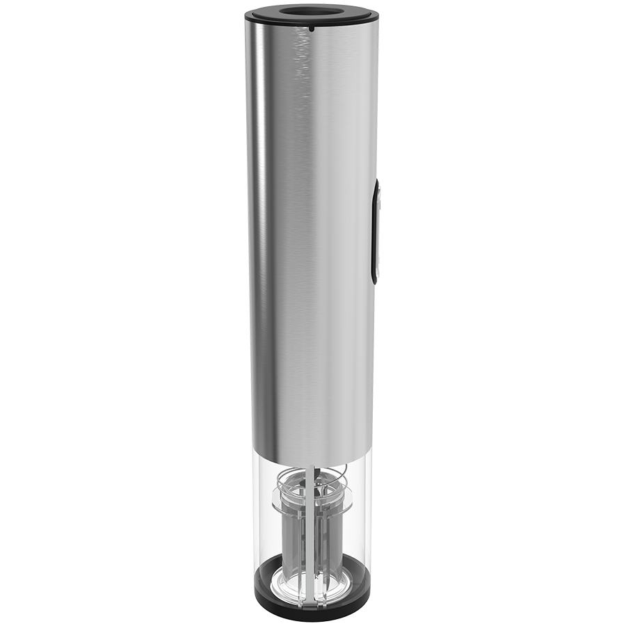 Prestigio Garda, smart wine opener, simple operation with 2 buttons, aerator, vacuum stopper preserver, foil cutter, opens up to 50 bottles wihout recharging, premium design, 500mAh battery, Dimension [6]