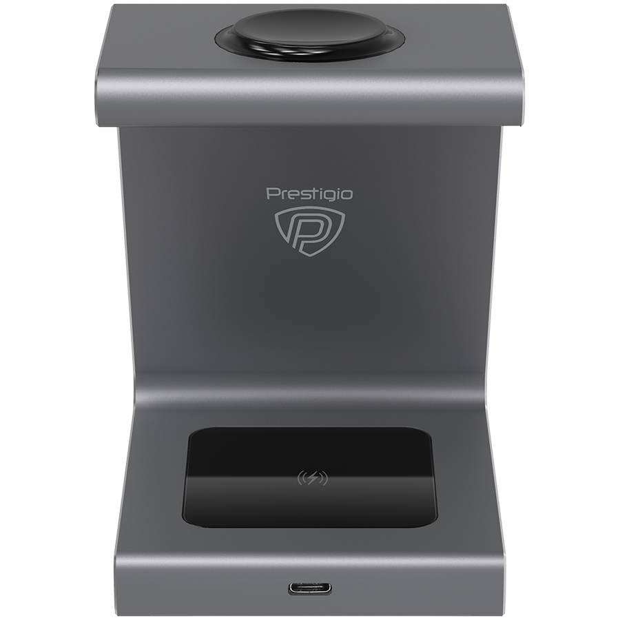 Prestigio ReVolt A9, 3-in-1 wireless charging station for Samsung smartphone, Galaxy Watch, Galaxy Buds and other Android devices, wireless output for phone 7.5W/10W, wireless output for earphones 5W, [7]