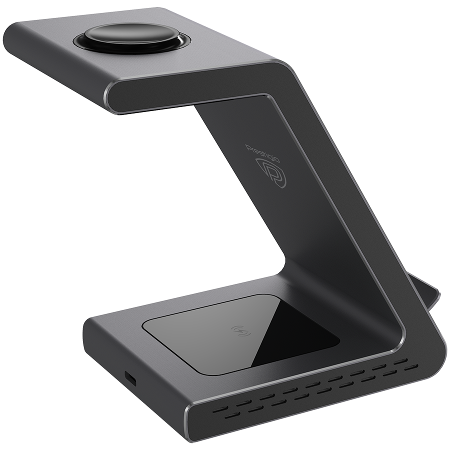 Prestigio ReVolt A9, 3-in-1 wireless charging station for Samsung smartphone, Galaxy Watch, Galaxy Buds and other Android devices, wireless output for phone 7.5W/10W, wireless output for earphones 5W, [5]