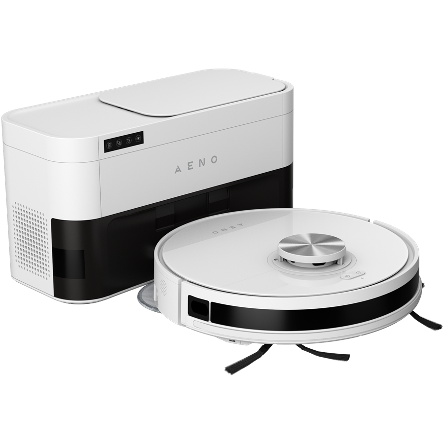 Robot Cleaner w/Dust Collector, white, 2in1 and dust tank, 4000pa, 3200mAh battery [4]