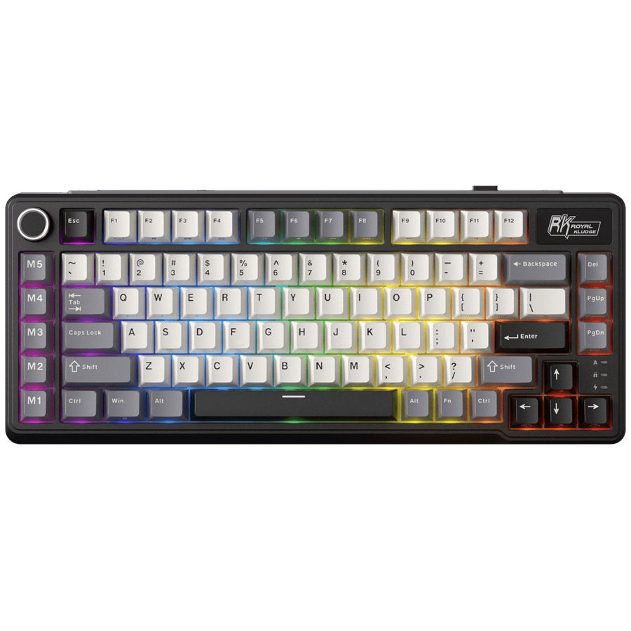 ROYAL KLUDGE RK L75 Knight Black Gaming Keyboard Cream switch [1]