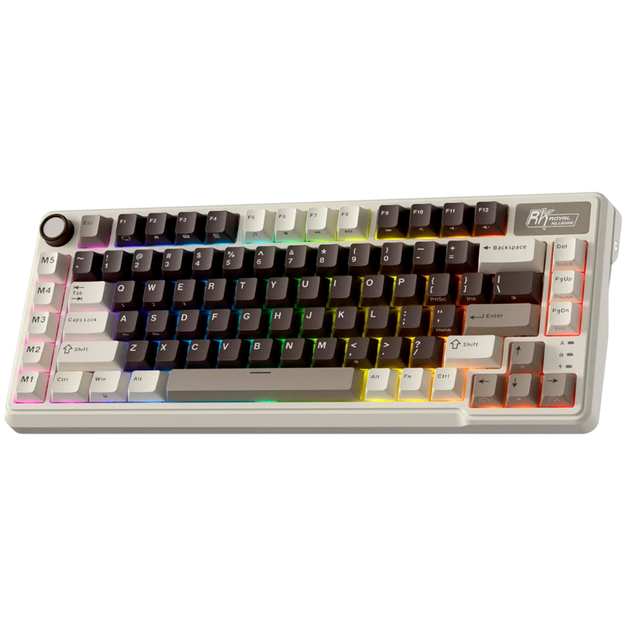 ROYAL KLUDGE RK L75 Mocha Grey Gaming Keyboard Beige switch [2]