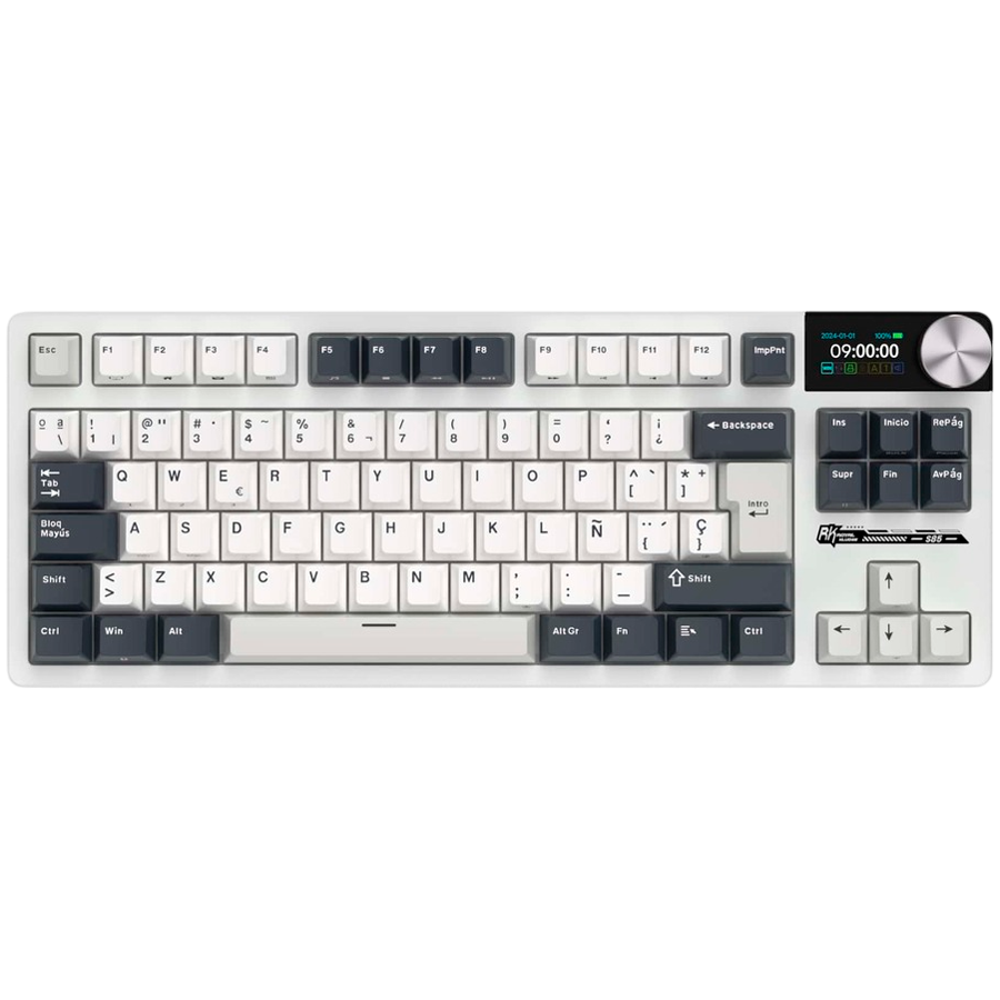 ROYAL KLUDGE RK S85 White Night Gaming Keyboard Cloud switch [1]