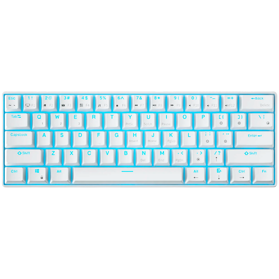 ROYAL KLUDGE RK61 White Gaming Keyboard Brown switch [1]