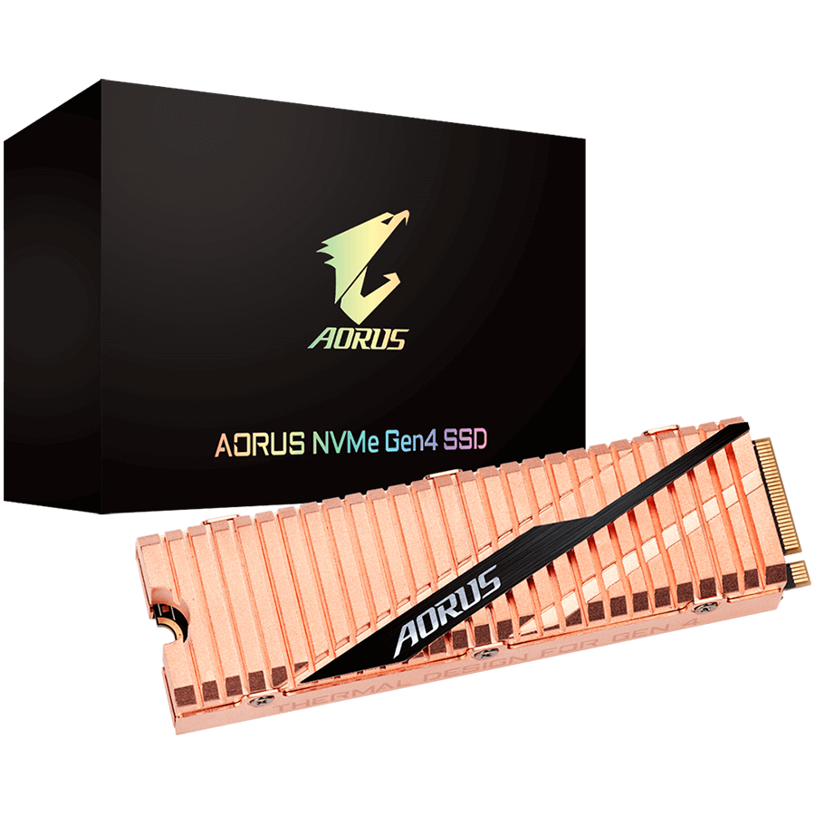 SSD Gigabyte AORUS NVMe Gen4 4.0x4, NVMe 1.3 1TB M.2 2280 Up to 5000 MB/s / Up to 4400 MB/s , up to 750k / up to 700k MTBF 1.77 m [2]