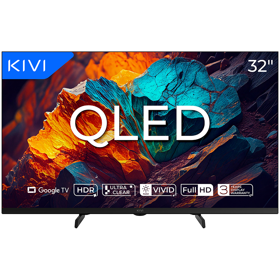 TV KIVI 32F720QB 32'' QLED FHD Google TV, Dolby Audio, Max Vivid [1]
