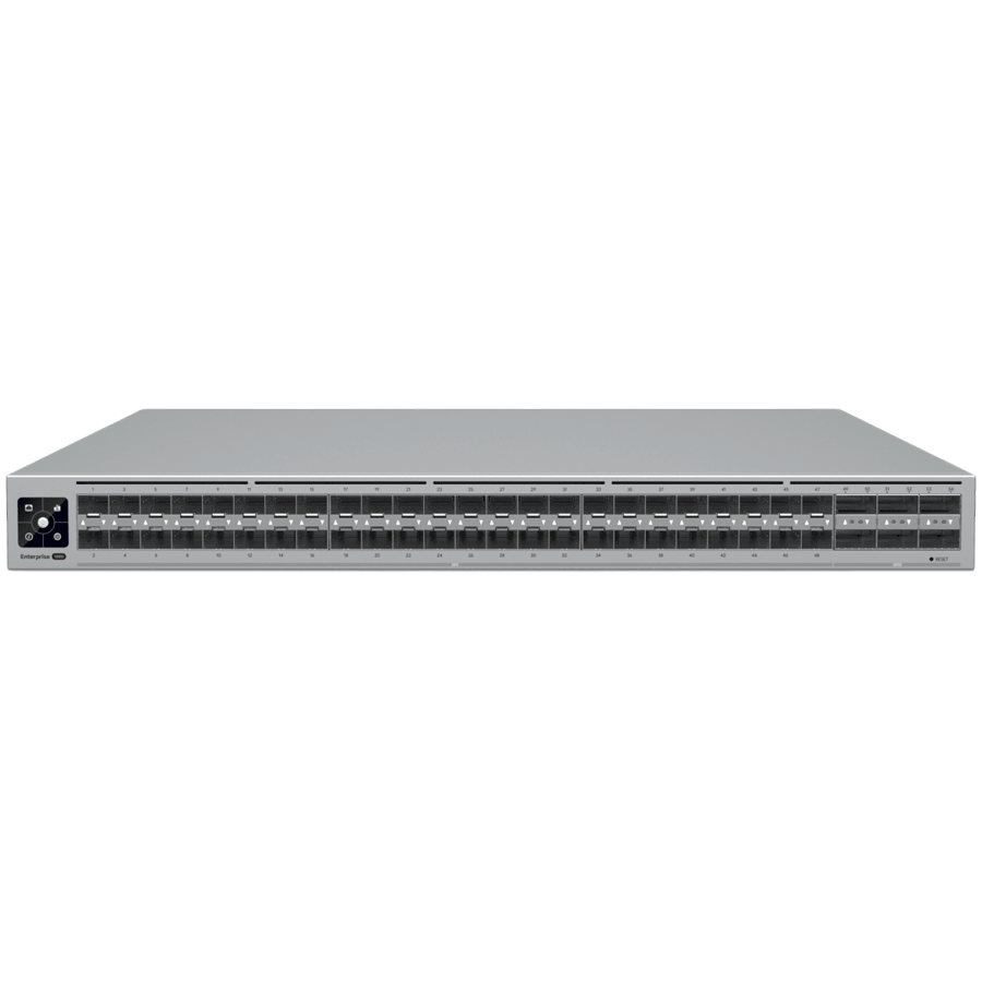 Ubiquiti ECS-Aggregation High-density 100G/25G Layer 3 Etherlighting aggregation switch with MC-LAG support for high availability system design, 48 [1]