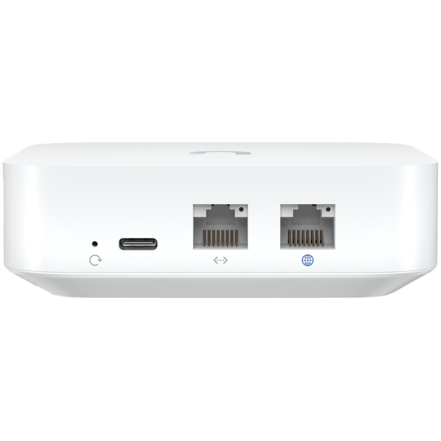 UBIQUITI Gateway Lite; Up to 10x routing performance increase over USG; Managed with a CloudKey, Official UniFi Hosting, or UniFi Network Server; (1) GbE WAN port; (1) GbE LAN port; Compact footprint; [2]
