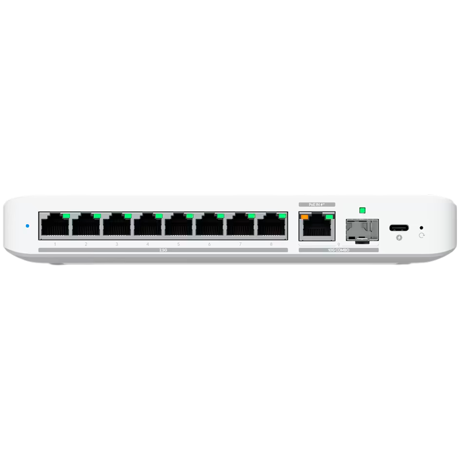 Ubiquiti switch USW-Flex-2.5G-8-EU 8-port 2.5 GbE ports, 10 GbE PoE+ input port for power / SFP+ port combo [2]