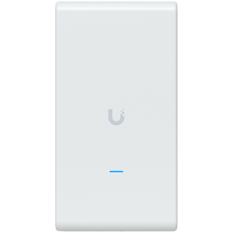 Ubiquiti U6-Mesh-Pro-EU Indoor/outdoor WiFi 6 AP with 4 spatial streams, an integrated super antenna, and a gigabit passthrough port [1]