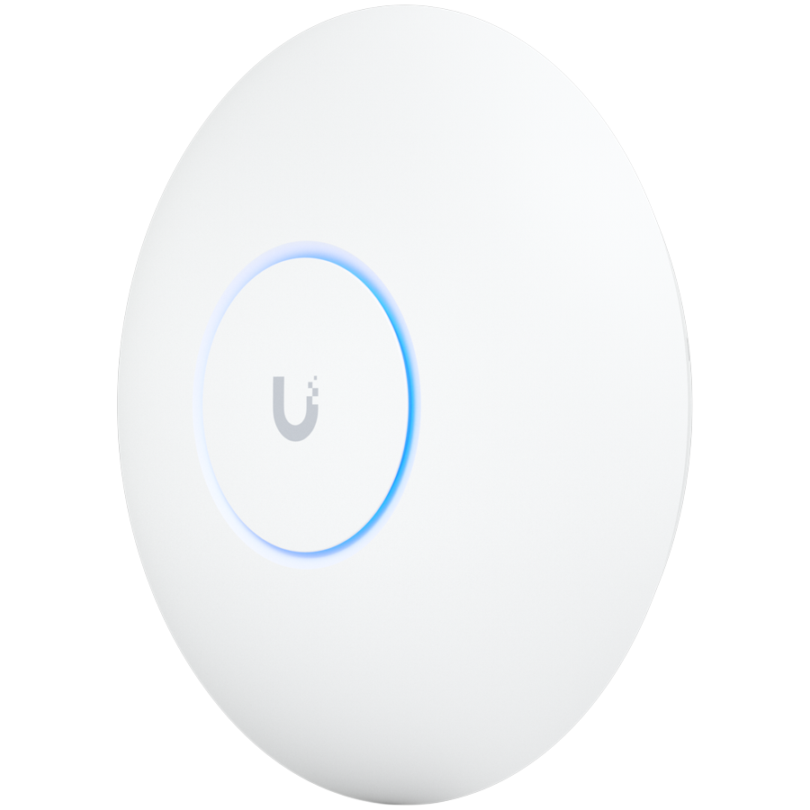 Ubiquiti U7-Pro-Max Ceiling-mounted WiFi 7 AP with 8 spatial streams, 6 GHz support, and a dedicated spectral scanning engine for interference-free WiFi in demanding, large-scale environments [2]