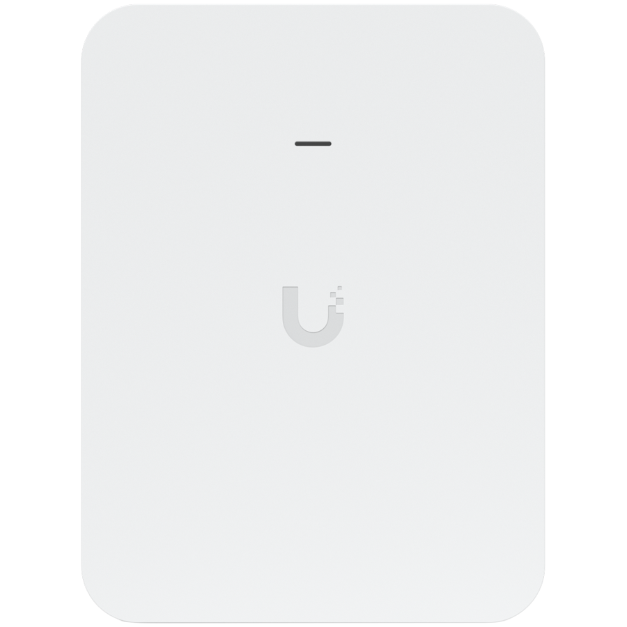 Ubiquiti U7-Pro-Wall mounted WiFi 7 AP with 6 spatial streams and 6 GHz support tailored for home builders with seamless installation options [1]