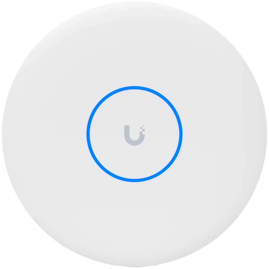 Ubiquiti U7-PRO-XGS Ceiling-mounted 8-stream WiFi 7 AP with dedicated spectral scanning radio and 10/5/2.5/1 GbE support, 160 sqm coverage, 500+ connected devices, Powered using PoE++, 10 GbE uplink [1]
