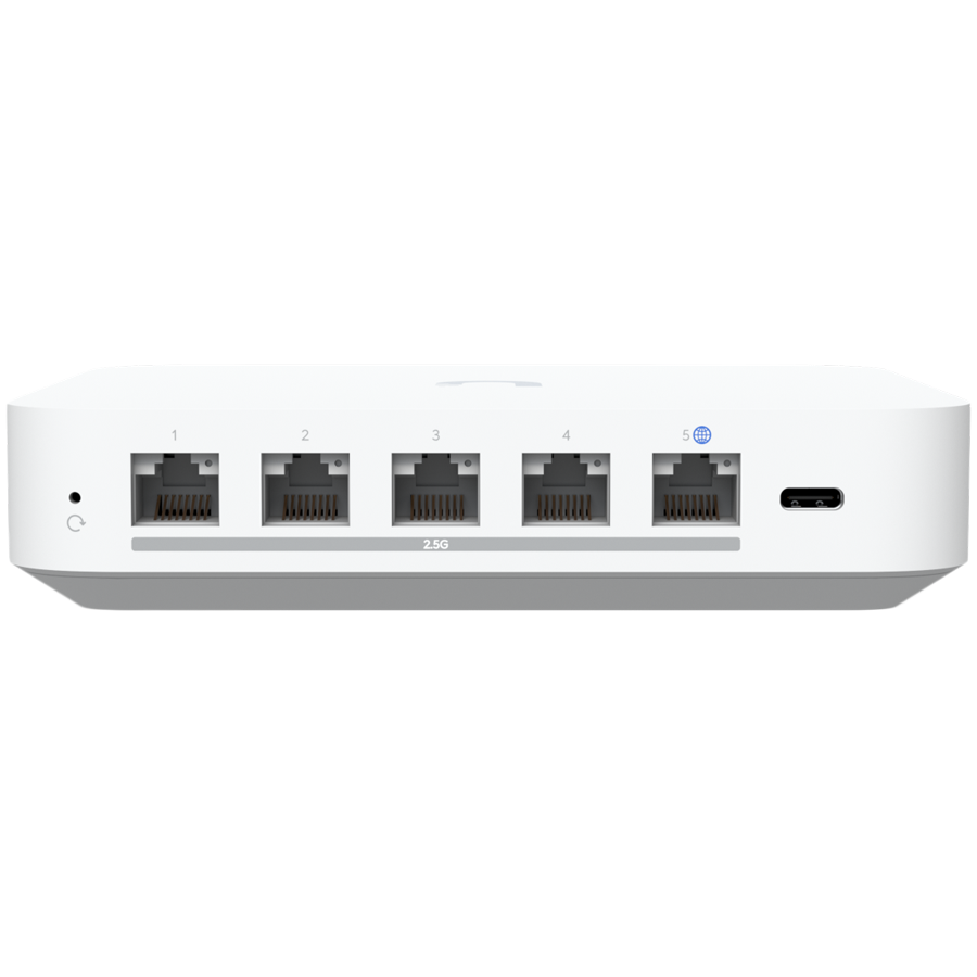 Ubiquiti UXG-Max-EU multi-WAN UniFi gateway with full 2.5 GbE support for high-performance networking at small-to-medium sites, Up to 1.5 Gbps routing with IDS/IPS [3]