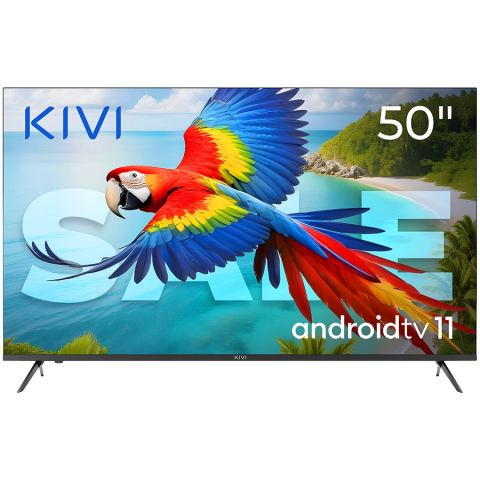 TV/Audio-Video/Foto - 50", UHD, Android TV 11, Black, 60 Hz, AV1, Sound 2x12W, 65 kWh/1000h, Energy F, WiFi5G, BT5.1, 4xHDMI, 2xUSB, Blue Remote, 24 months