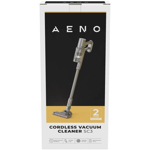AENO Cordless vacuum cleaner SC3: electric turbo brush, LED lighted brush, resizable and easy to maneuver, 250W [2]