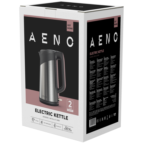 AENO Electric Kettle EK3: 1850-2200W, 1.7L, Strix, Double-walls, Non-heating body, Auto Power Off, Dry tank Protection [3]