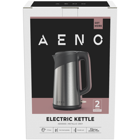 AENO Electric Kettle EK3: 1850-2200W, 1.7L, Strix, Double-walls, Non-heating body, Auto Power Off, Dry tank Protection [2]