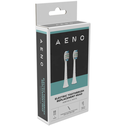 AENO Replacement toothbrush heads, White, Dupont bristles, 2pcs in set (for ADB0003/ADB0005 and ADB0004/ADB0006) [3]