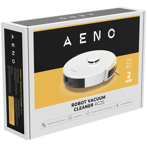AENO Robot Vacuum Cleaner RC2S: wet & dry cleaning, smart control AENO App, powerful Japanese Nidec motor, turbo mode [11]