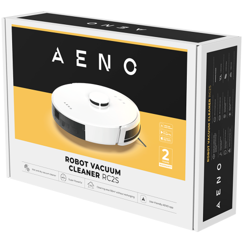 AENO Robot Vacuum Cleaner RC2S: wet & dry cleaning, smart control AENO App, powerful Japanese Nidec motor, turbo mode [10]
