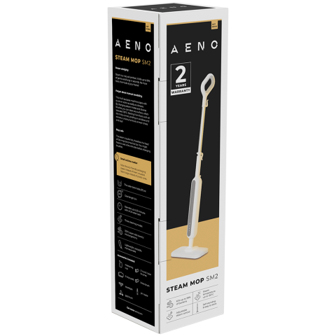 AENO Steam Mop SM2: 1200W, 130°C, IPX4, Tank Volume 275mL, 3 steam modes, self-standing [14]