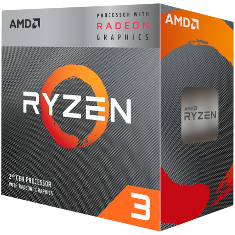 Procesoare - AMD CPU Desktop Ryzen 3 4C/4T 3200G (4.0GHz,6MB,65W,AM4) box, RX Vega 8 Graphics, with Wraith Stealth cooler