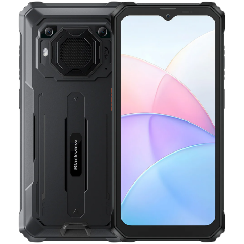 Telefoane - Blackview BV6200Pro 6.56" HD+ Helip P35 (Octacore 2.3Ghz) 6GB+128GB DS TF Card (1Tb Max) CAM 8+13+0.3MP 13000mAh IP68&IPK69 MIL-SPEC 810H 18W Reverse Charging NFC Fingerprint Android 13 Black