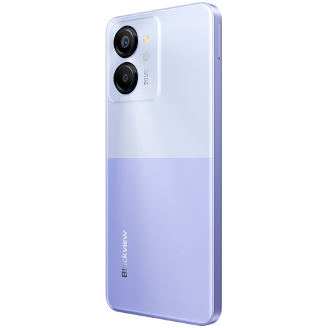 Blackview COLOR 8 8/256GB, 6.75inch FHD+ 720x1600, Octa-core, 8MP frontal/50MP, baterie 6000mAh, Type-C, Android 13, amprentă, Dual SIM, 3 sloturi pentru card SD, încărcare cu fir de 18W, violet [4]