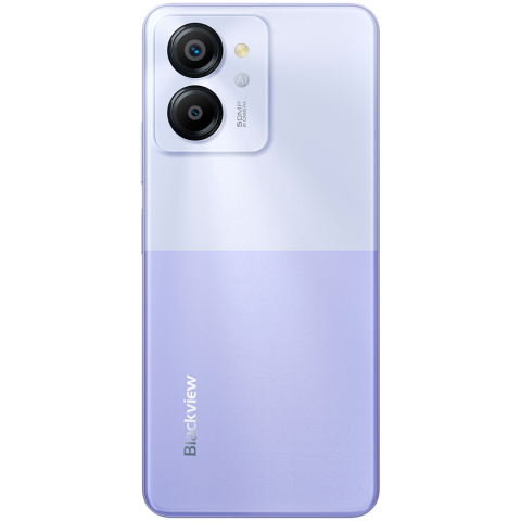 Blackview COLOR 8 8/256GB, 6.75inch FHD+ 720x1600, Octa-core, 8MP frontal/50MP, baterie 6000mAh, Type-C, Android 13, amprentă, Dual SIM, 3 sloturi pentru card SD, încărcare cu fir de 18W, violet [5]