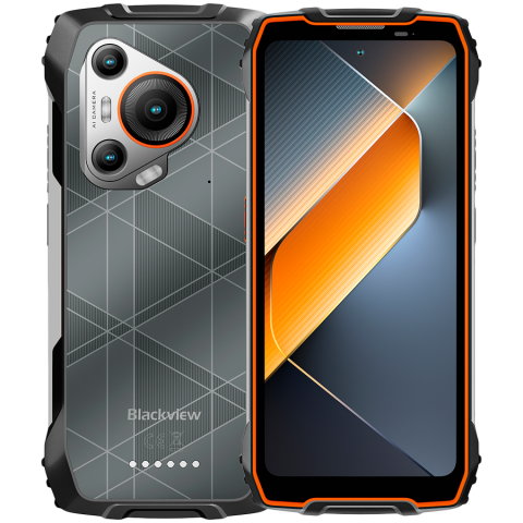 Telefoane/Accesorii - Blackview Rugged BL7000 Dual 5G 6.78" FHD+IPS 1080x2460 8Gb+256Gb MT6835V Octa-core 2.4GHz Camera Front 32MP Rear 50+20MP Night Vision NFC Glove Mode AI 7500mAh NO Carger Android 15 Orange