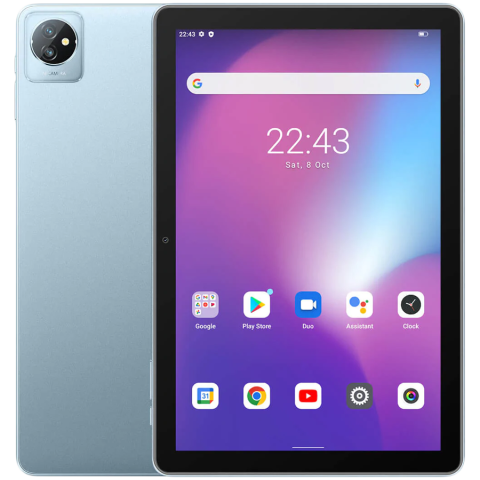 Tablete - Blackview Tab 70 WiFi 10.1 inch HD+IPS 800x1280 3GB/64GB RK3562 Quad-core 5MP Front/8MP Back Camera Battery 6580mAh NO Charger Android 14 Twilinght Blue