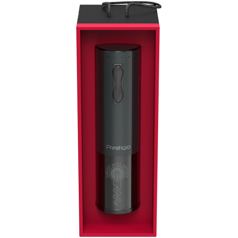 Bolsena, Electric wine opener with Prestigio Logo, aerator , vacuum preserver, Black color [7]