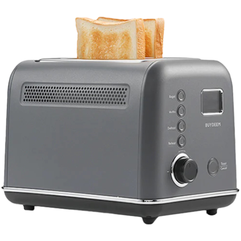BUYDEEM 2 Slice Automatic Metal Toaster, model DT730E, color Ink Grey, EU [4]
