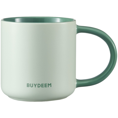 Electronice/Electrocasnice - BUYDEEM Ceramic Mug 300 ml, model CD1018, color Cozy Greenish