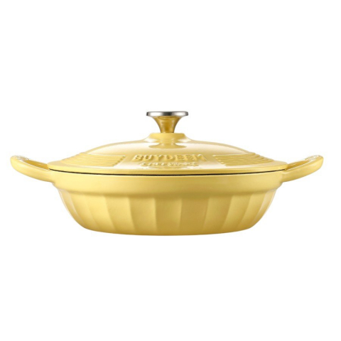 Electronice/Electrocasnice - BUYDEEM Enameled Cast Iron Dutch Oven, model CP581, color Mellow Yellow