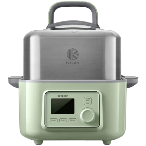 Electronice/Electrocasnice - BUYDEEM Multi function Digital Food Steamer, model G564, color Cozy Greenish, EU